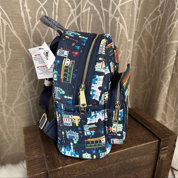 DISNEY DISNEYLAND PARK LOUNGEFLY BACKPACK DAPPER DAPPER DANS MAIN STREET NEW HTF - Picture 5 of 8